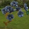 8 rosas artificiales, peonías, flores de boda, auditorio de bodas, flores falsas, fábrica de flores, bodas, comercio exterior transfronterizo, flores de seda
