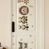 Pegatinas de Pared de Animales Lindas y Divertidas Transfronterizas para Dormitorio, Habitación Infantil, Sala de Estar, Vestíbulo, Pared de Fondo, Autoadhesivas y Removibles de PVC