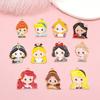 Princesa en fuga DIY accesorios de aleación Cenicienta Blancanieves colgante de collar colgante de llavero productos semiacabados hechos a mano