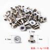 Diâmetro Interno de Cobre 2mm Fivela de Olhal Colorida Botão Colorido Ilhós para Sapato Bolsa de Sapato Rebite Oco Fivela de Olhal Acessórios para Mala DIY