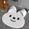 Esfoliador de Pés em Silicone Formato Coelho Tapete Massageador para Lavar os Pés Tapete de Banheiro Esfoliação para os Pés Tapete para Chão do Banheiro Venda Direta