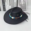Chapéu de Cowboy Ocidental Retrô Americano para Mulheres, Verão, Planície de Grama de Sichuan-Tibete, Xinjiang, Viagem, Fotografia, Montanhismo, Chapéu de Sol, Chapéu de Proteção Solar