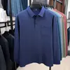 Camisas Polo de Primavera y Otoño para Papá de Mediana Edad y Mayor Camisetas de Manga Larga Casual de Negocios Nuevas Prendas Sueltas para Hombre Ropa de Hombre