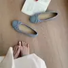 Bailarinas de Gamuza para Mujer con Lazo para Uso en Exteriores, Nuevos Zapatos Planos Bajos Primavera 2026, Zapatos de Abuela Estilo Retro Francés