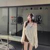 Blusa Sexy Transparente Nueva Otoño e Invierno Europeo y Americano 2025 Punto Holgado con Cortes Hombros Descubiertos Punto Versátil Reductor de Edad para Mujer