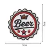 Parches bordados de estilo americano con temática de cerveza para tapas de botellas, barriles, vasos y botellas, adecuados para chaquetas de mezclilla y bolsos, parches decorativos DIY