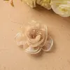Malha Bordada Elegante Vintage com Contas de Cristal Rosa Clipe Lateral Corda de Cabelo Adorno de Cabeça Corsage Acessórios de Flor para Fantasia