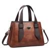 Bolsas Transfronterizas para Mujer 2025 Nuevo Estilo Empalme Simple Color de Contraste Bolso de Mano de Gama Alta Versátil Bolso Tote de Hombro Cruzado