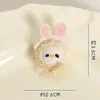 Broche de conejo bordado de felpa original Lipo, accesorio DIY, muñeca linda, colgante para bolso, decoración de pinza para el pelo