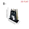 Porta Servilletas de Madera Creativo, Porta Pañuelos de Gato Lindo, Estante de Almacenamiento de Escritorio, Pinza para Pañuelos Negra con Forma de Gato Elfo