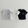 26 Camiseta de Verano Estilo Coreano con Estampado de Oso Estilo Ins Camiseta Individual de Manga Corta para Niños Pequeños Top Deportivo de Manga Corta