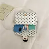 Bolso nuevo de lunares, bolso exquisito para niñas, bolso de hombro versátil, bolso cruzado con patrón de diamantes, bolso de mano de moda con cadena de alta gama