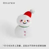 Acessórios de Boneco de Neve Cartoon de Natal Presentes de Feriado Acessórios para Embalagem de Buquê de Flores Enfeites de Árvore de Natal Atacado