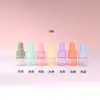 Frascos de óleo essencial essenciais em estoque transfronteiriços 1ml 2ml 3ml 5ml frascos conta-gotas macaron, frascos dispensadores de sérum, frascos de amostra coloridos