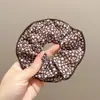 Nuevas scrunchies de lunares y estampado de leopardo, estilo simple, scrunchies retro, cintas para el cabello, accesorios para moños, adornos para el cabello