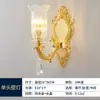 [Transfronterizo] Luminarias de Alta Gama para Restaurante y Sala de Estar, Candelabro de Cristal Dorado para Villa Dúplex, Aleación de Zinc Estilo Europeo