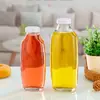 Botella de vidrio para té de frutas, té de jengibre con azúcar moreno, jugo de mango, jarabe, alimentos guisados, botella vacía dispensadora de bebidas de vidrio especial, resistente a altas temperaturas