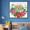 Tecido para ponto cruz atacado de fábrica flor casa de campo tridimensional decoração de quarto artesanato em tecido bordado bonito pintura para pendurar