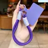 Cordón Corto para Teléfono Móvil Funda de Teléfono Móvil con Clip Cuerda para la Muñeca Estilo Ins Cadena para Teléfono Móvil Tejida a Mano Llavero D