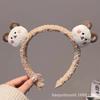 Otoño e Invierno Nuevo Diadema de Felpa de Oso Fresa para Lavar la Cara, Diadema de Presión para el Cabello, Linda Diadema, Accesorios para el Cabello de Oso Peludo para Mujer