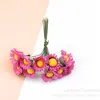 Flores Artificiales de Comercio Exterior, Margaritas Pequeñas, Girasoles, Crisantemos Pequeños de Tela, Accesorios DIY, Flores Decorativas de Seda al por Mayor