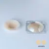 Parche de silicona redondo ultraplano para el pecho de 10 cm, europeo y americano, transpirable, color sólido, parche de silicona para el pecho, sexy, sin marcas, anti-golpes
