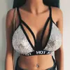 Ropa Interior Elástica CIS Moderna 0051 Europea y Americana Sexy Delgada con Lentejuelas y Letras para Mujer, en stock, foto real, transfronterizo