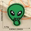 Nuevos y peculiares parches bordados de dibujos animados con lindos diseños de consolas de videojuegos alienígenas, perfectos para decoración DIY y aplicación termoadhesiva; disponible al por mayor