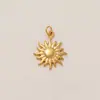 Jiaoxiang Estilo Europeu e Americano Aço Inoxidável Estilo Praia de Verão Estrela-do-Mar e Tartaruga Zircônia Colar Galvanizado a Vácuo com Ouro 18K