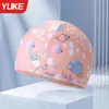 Gorro de natación para hombres y mujeres, impermeable, para la cabeza, para cabello largo, protección especial para los oídos, gorro de natación para niños, gorro de tela cómodo.