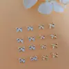 Nuevos Accesorios para Uñas con Forma de Lazo Plateado Mini Versátil Aleación Cinta Lazo DIY Decoraciones de Uñas Portátiles