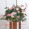 Arreglos Florales de Rosas Artificiales Transfronterizos, Arreglos Florales para Pasillo de Bodas, Flores para Decoración de Hoteles, Decoraciones de Boda, Bolas de Flores Artificiales, Arreglos Florales