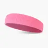 Diadema Deportiva de Algodón Diadema Absorbente de Sudor para Correr Diadema de Baloncesto Color Sólido Pañuelo Antitranspirante Diadema Elástica de Fitness