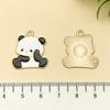 Acessórios de joias de desenho animado coreano faça você mesmo, pingente de liga de panda a óleo, chaveiro de moda nacional, pulseira, acessórios com pingente