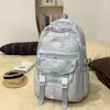 Mochila Coreana Ins Nueva de Aspecto Elegante, Fresca y Dulce para Estudiantes de Secundaria y Preparatoria, Multicompartimentos, Ligera, Gran Capacidad