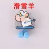 Suministros de Baño Creativos Animales de Dibujos Animados Ventosa Soportes para Cepillo de Dientes Soportes para Cepillo de Dientes de Baño sin Costuras Colgante para Cepillo de Dientes