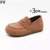 En stock~Otoño temprano 2026 zapatos de nuevo estilo para mujer, cuero genuino, estilo Birkenstock de cobertura total, mocasines sin cordones, zapatos casuales, mocasines
