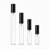 Varios tamaños disponibles: Botellas mini de vidrio transparente para perfume de 2 ml, 3 ml, 5 ml, 10 ml, botellas de spray portátiles, botellas pequeñas para dispensar, botellas vacías