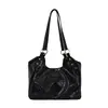 Bolsa casual retro esmerilada de gran capacidad para mujer, nuevo modelo 2026, bolso de hombro versátil para el día a día, bolso tote para salir a trabajar