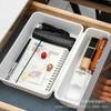 Caja de almacenamiento de plástico de escritorio para artículos diversos, multi-rejilla, combinación libre, caja organizadora, hogar, estudiante, caja de almacenamiento para cajones, caja con compartimentos