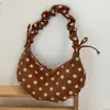 Bolso de Lunares para Mujer 2026 Modelo Nuevo Bolso de Hombro con Aspecto de Alta Gama Bolso Cruzado para el Trabajo Bolso Vintage Tipo Dumpling para Mujer
