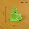 Enfeites de Micro Paisagem Luminous Pequena Alpaca Fofa Casa Desktop Resina Artesanato DIY Pequenos Enfeites Decorativos High-End