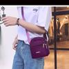 Bolsa Leve para Celular Feminina Transversal Mini Leve Pequena Bolsa de Lona Tendência Versátil Impermeável Ombro Chave Porta-Moedas