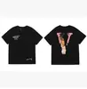 Camiseta de Manga Corta para Hombre 2024 Mismo Estilo que Wang Yibo Oversize Unisex Pareja Colaboración con Amazon Big V Verano