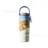 Nova Caneca Térmica Van Gogh Aço Inoxidável 316 Copo de Grande Capacidade Copo de Gelo Copo com Canudo Espessado Copo de Água Doméstico
