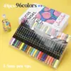 Set de Marcadores Acrílicos de Doble Punta y Doble Color Suave, Apilables y Lavables, Adecuado para Graffiti Dibujado a Mano por Niños y Journaling Colorido