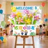 Temporada de Apertura de Jardín de Infantes Ritual Atmósfera Decoración Salón de Clases Primer Grado Nuevo Semestre Tablero de Registro de Asistencia Letrero de Bienvenida Baoshishi