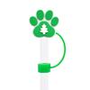 Huella de pata de cachorro linda fiesta DIY cubierta para pajita tapón de polvo PVC funda de pajita de dibujos animados tapa de pajita accesorios decorativos