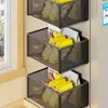 Estante de Almacenamiento Magnético para Refrigerador, Estante Lateral de Almacenamiento Montado en la Pared, Estante Lateral para Especias de Cocina, Gadget de Estante de Almacenamiento Multifuncional