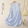 Vestido Camisa de Longitud Media de Moda para Verano